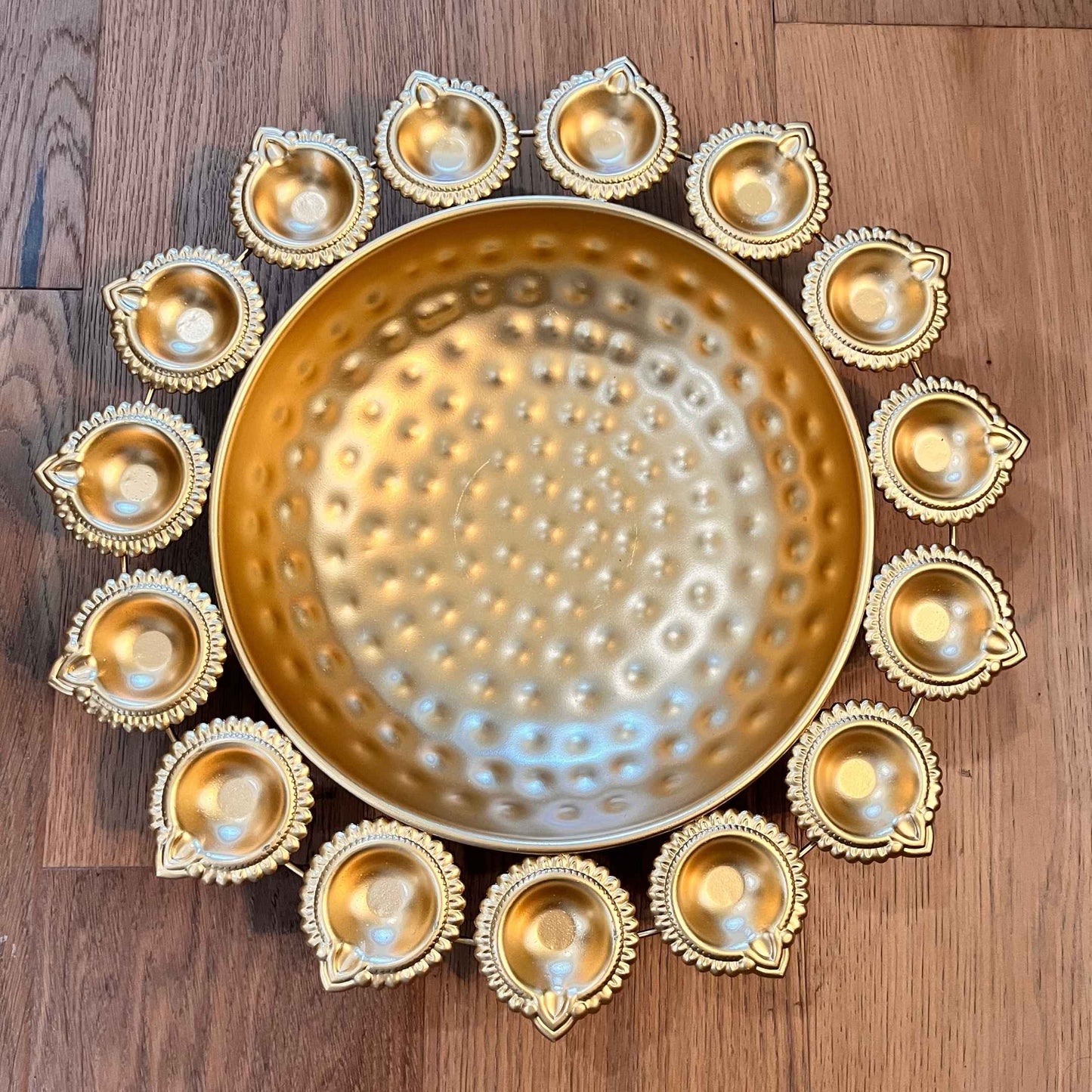 Elegant Pooja Urli Decor, perfect for worship rituals and festive occasions like Diwali and Holi