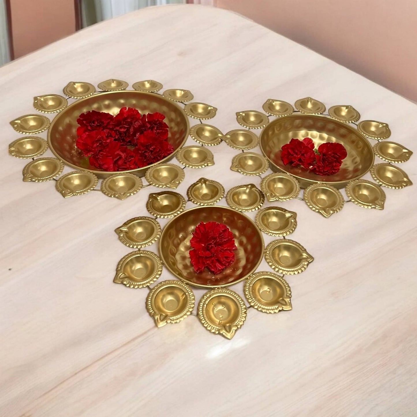 Colorful Holi Urli Decoration, ideal for spring festival celebrations, adding vibrancy to your home decor