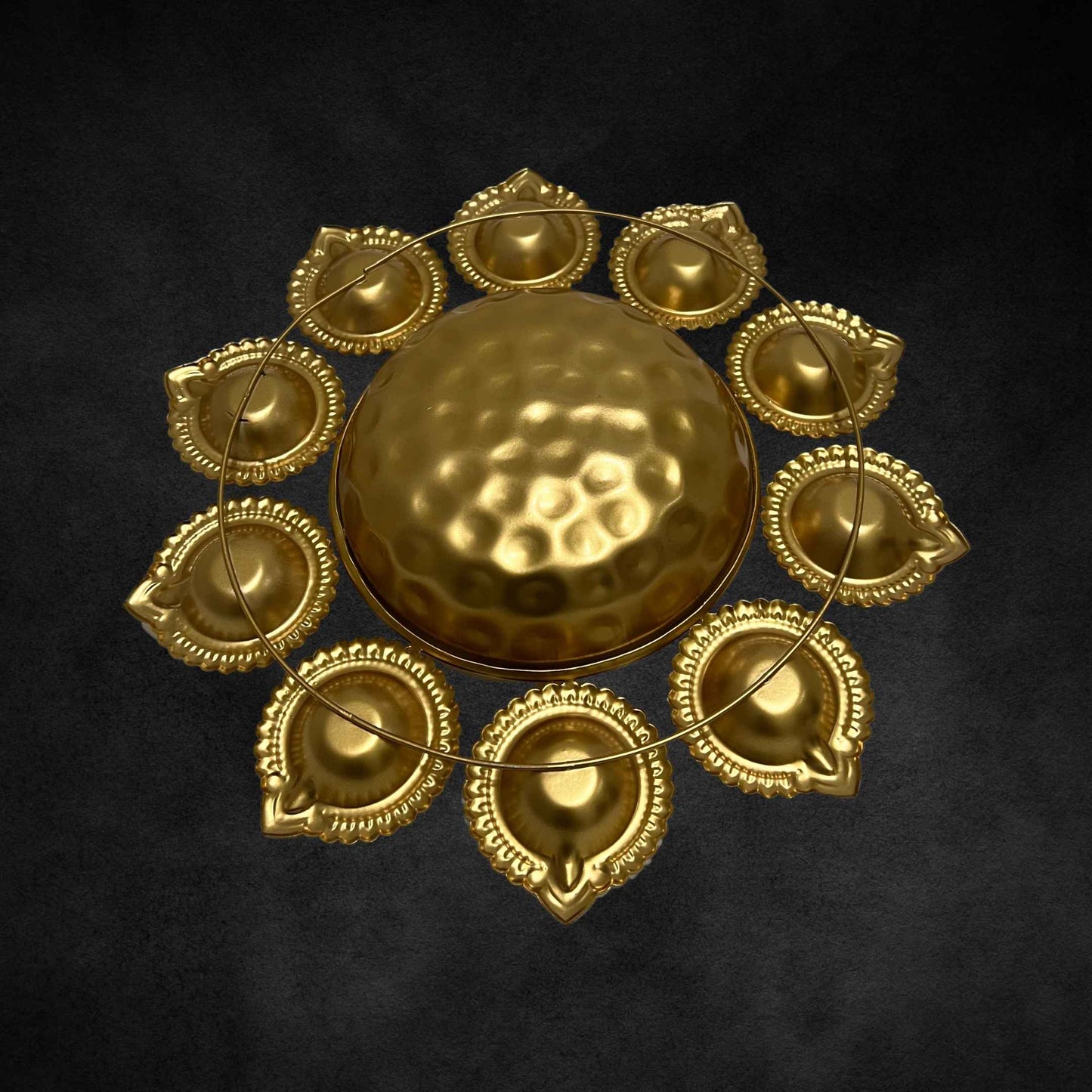 Navratri Urli Bowl Set, perfect for nine nights of worship and dance, enhancing your home’s festive atmosphere
