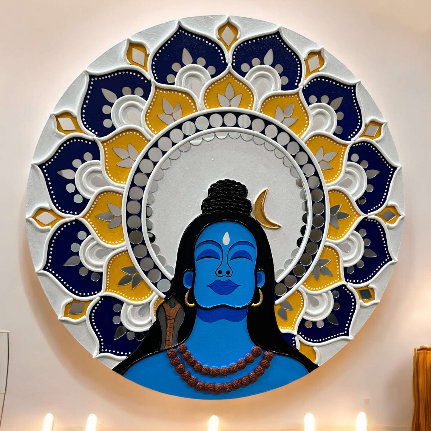 Indian God Wall Art - Shiva, Yashodha, Krishna, Tirupati, Kathakali, Buddha & Ganesha