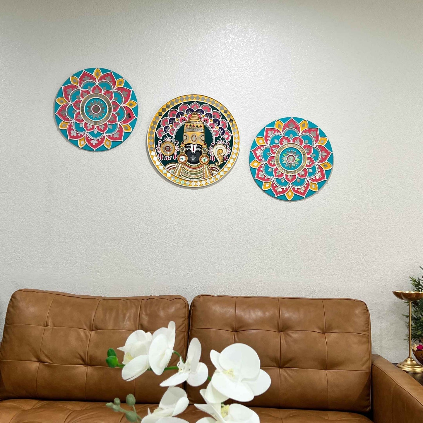 Indian God Wall Art - Shiva, Yashodha, Krishna, Tirupati, Kathakali, Buddha & Ganesha