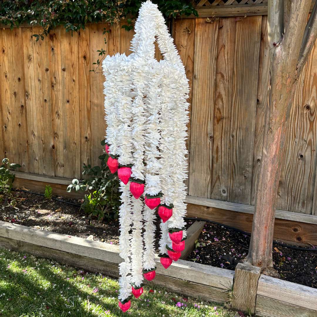 4FT Artificial Jasmine Chandelier (Set of 3)