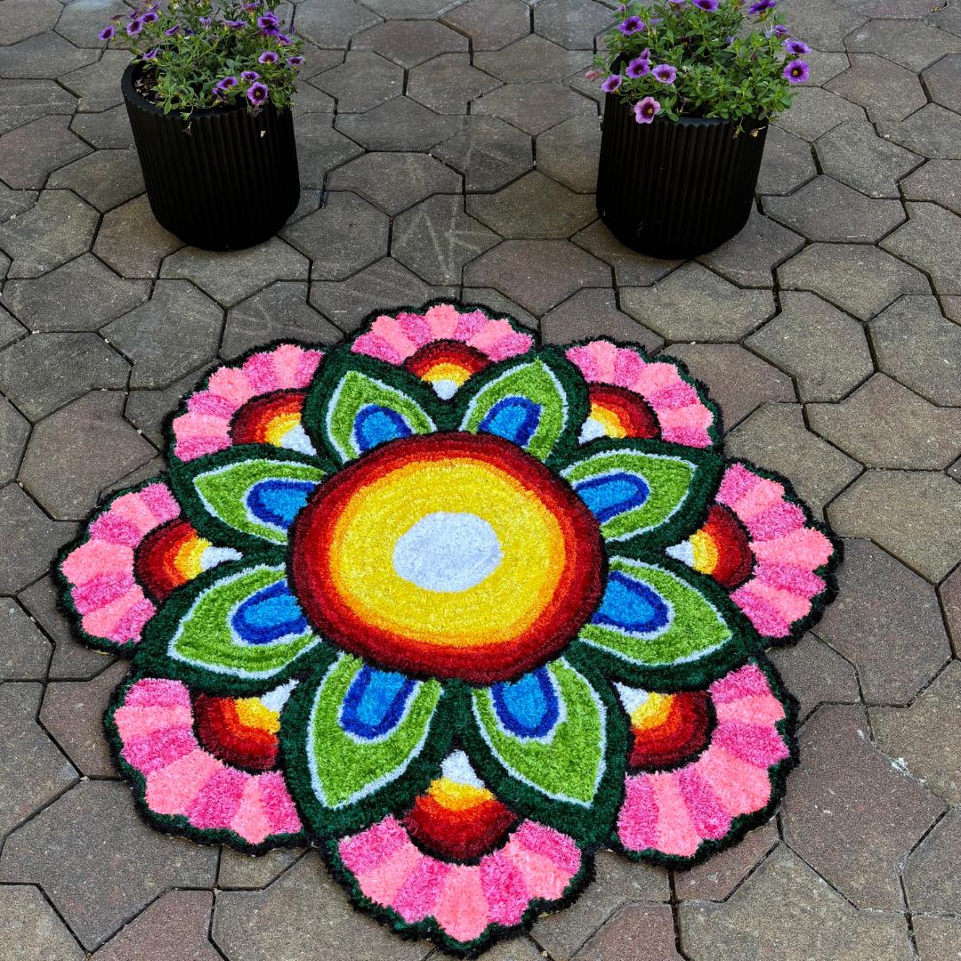 Urli Utsav Rangoli Mat Aasan for Puja