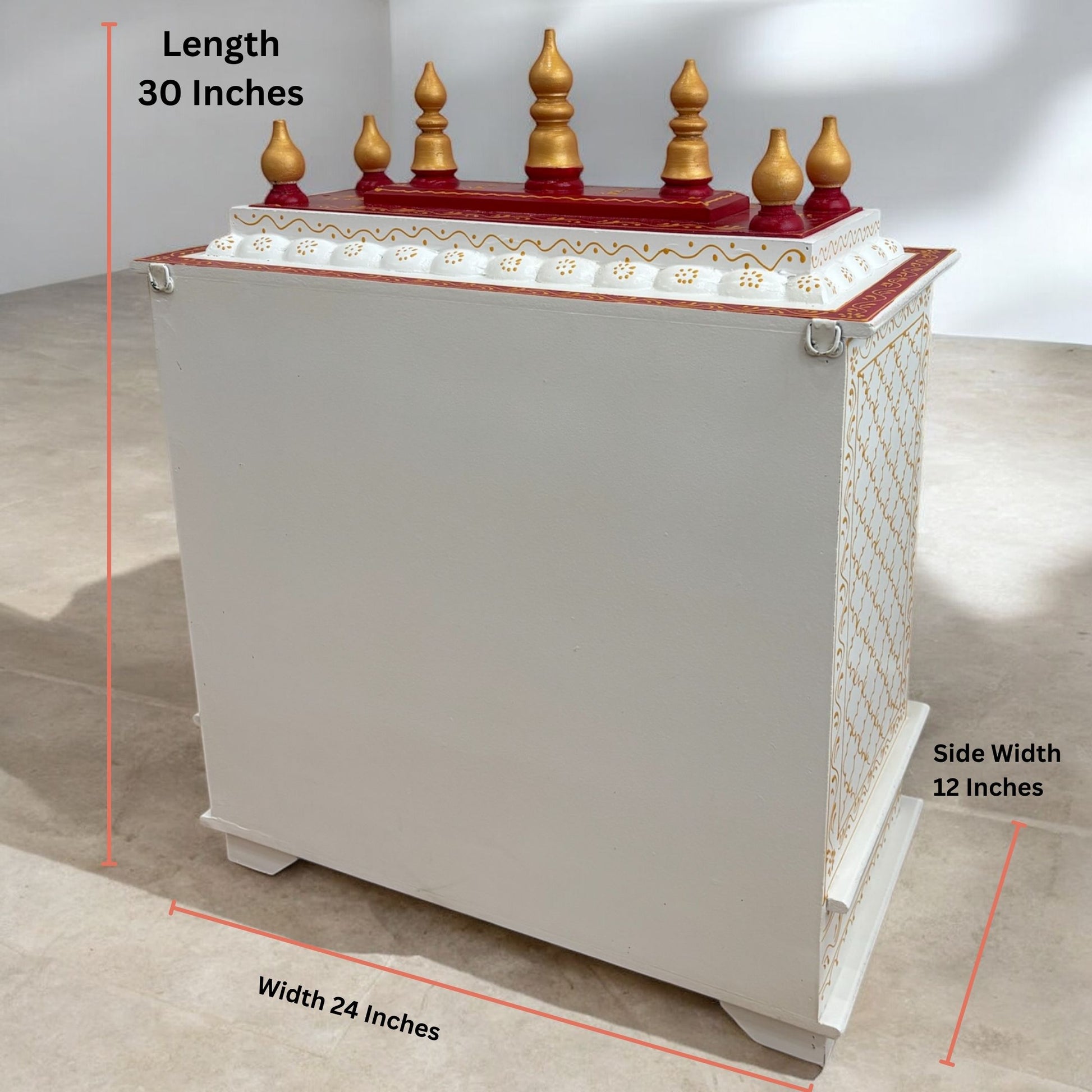 Wooden Pooja Mandir From Urli Utsav