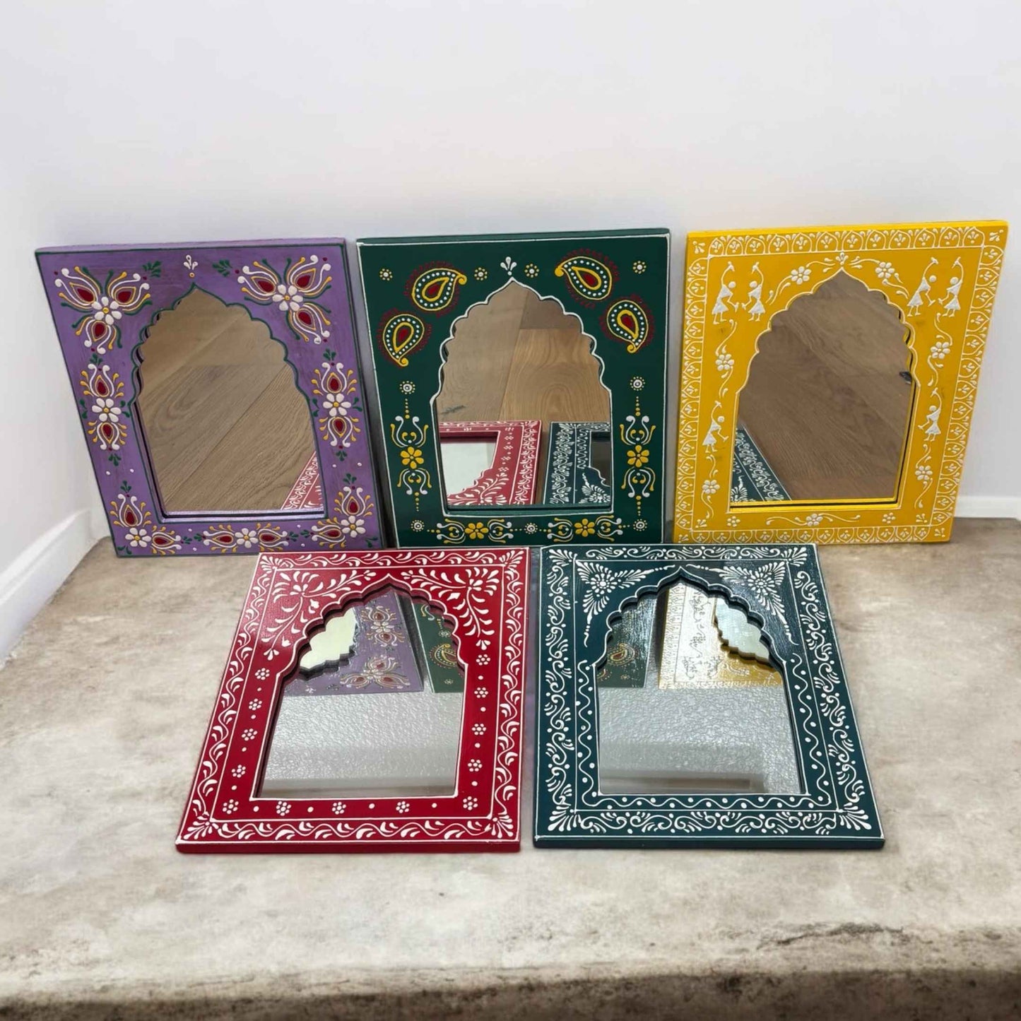 Handmade Jharokha Mirror Frame By Urli Utsav Decor, a unique addition to your decor.