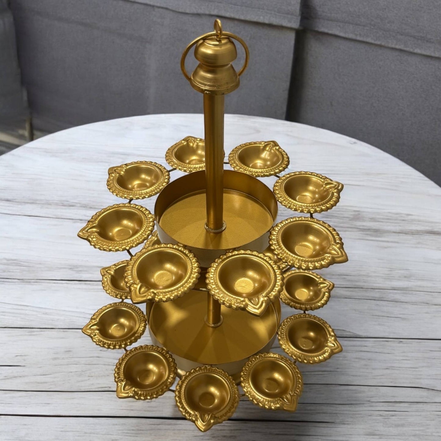 Two Layer Diya Urli For Ganesh Puja
