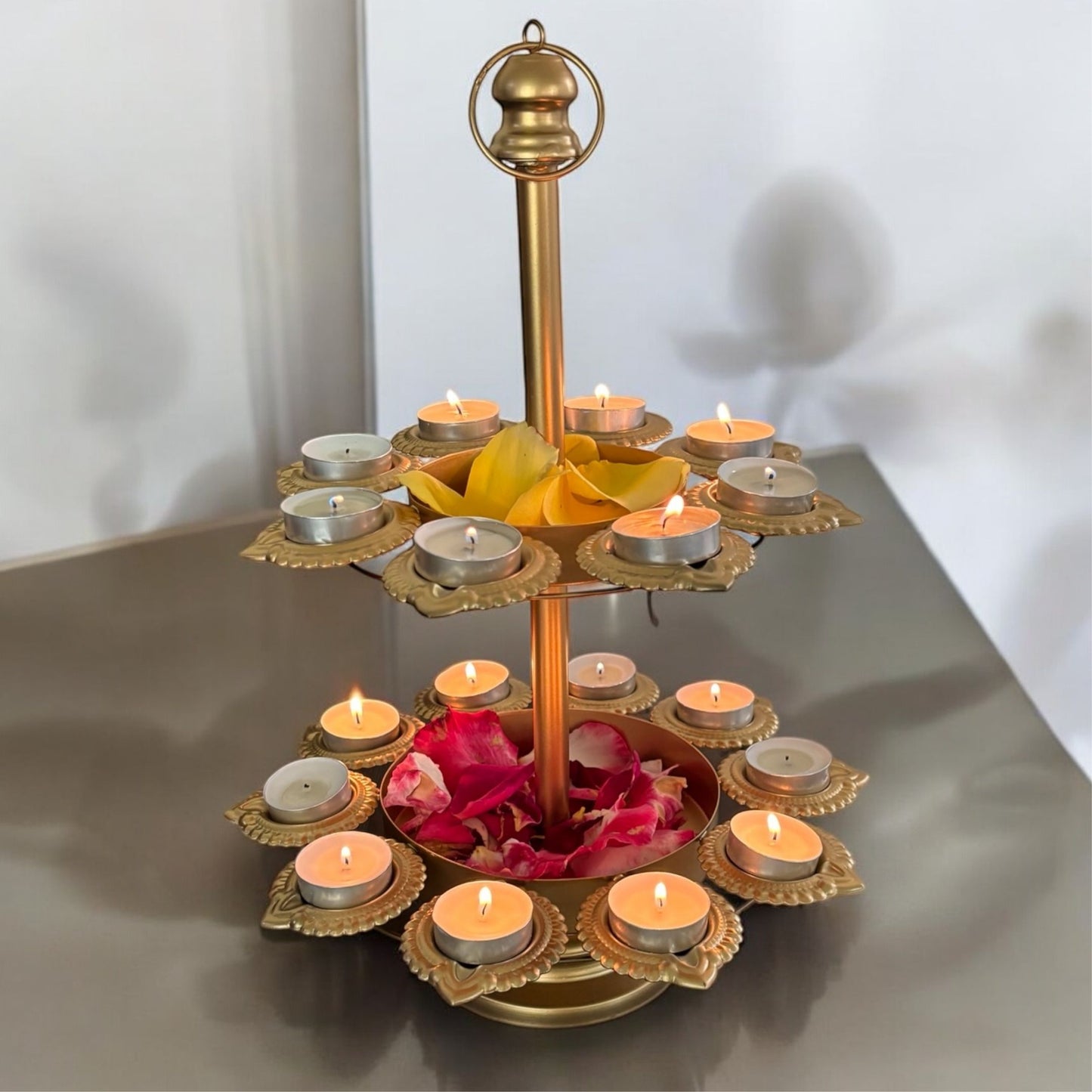 Two Layer Diya Urli For Diwali Decoration