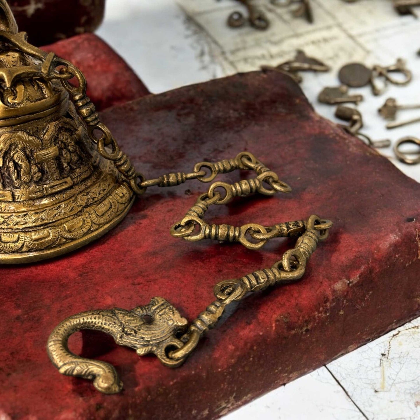 Heirloom Quality Solid Brass Bells by Urli Utsav Decor