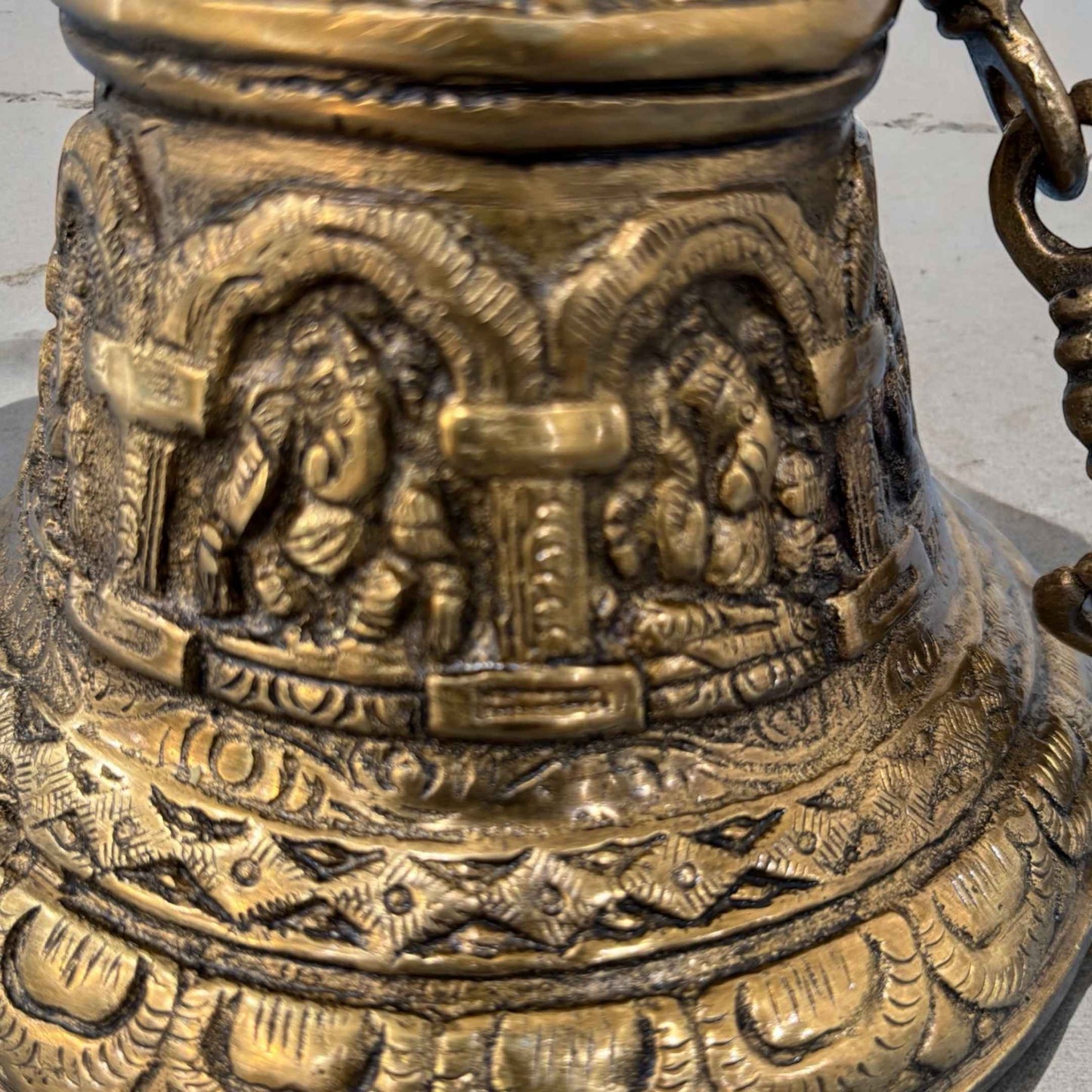 zoomed version of brass bell