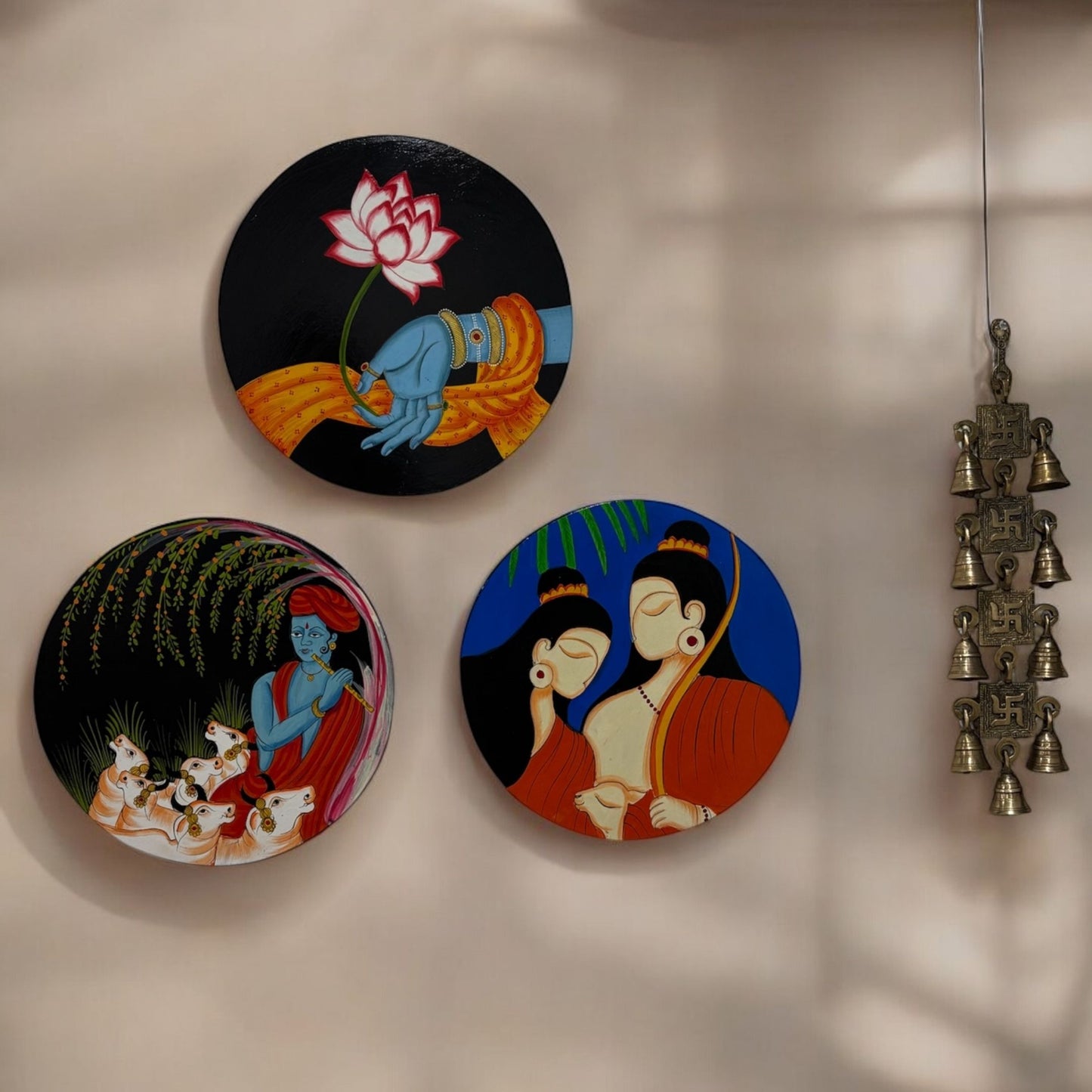 Indian Wooden Wall Plate