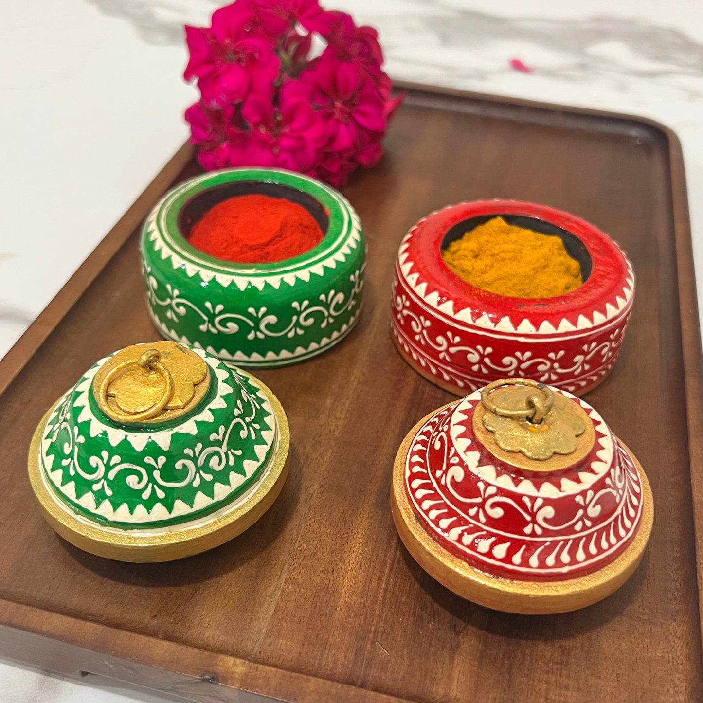 kumkum tikka box - indian gifting