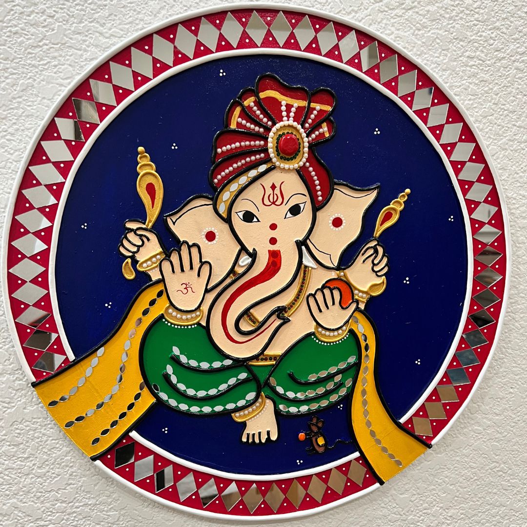 Lippan Wall Art Ganesha