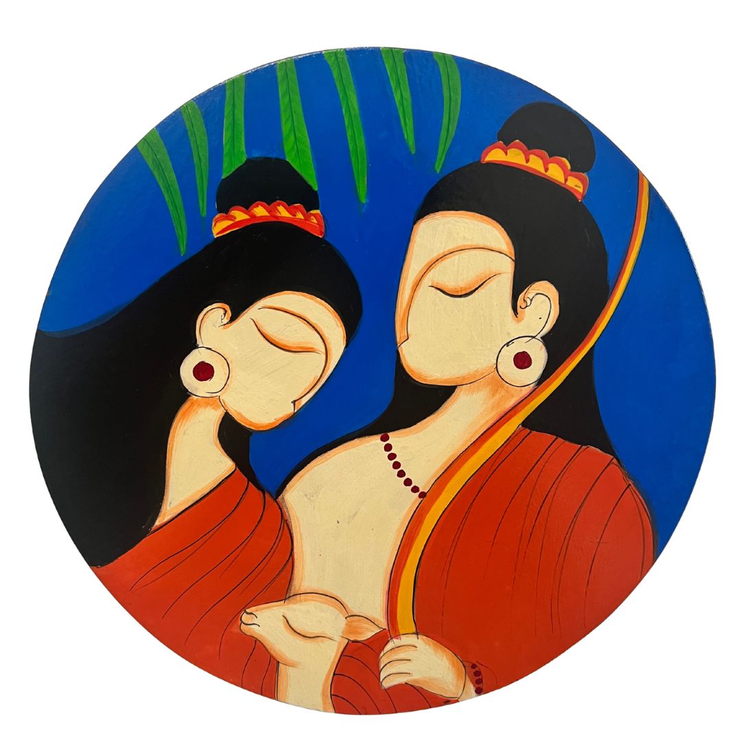 Urli Utsav Wooden Wall Plates Sita Ram