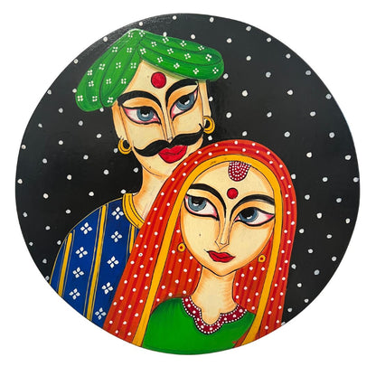 Urli Utsav Wooden Wall Plates Rajasthani Welcome