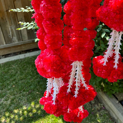 Red Floral Ball Chandelier - Perfect for Housewarming Decor