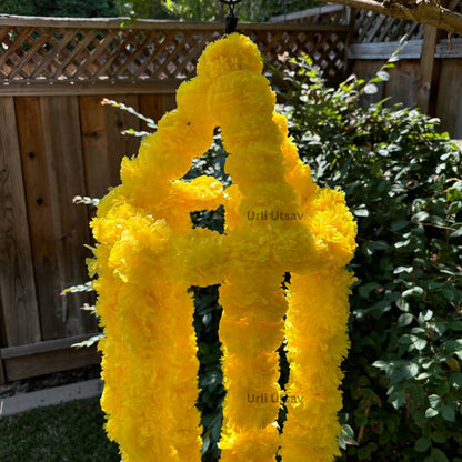 Yellow Floral Ball Chandelier - Perfect for Housewarming Decor