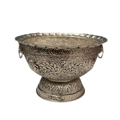 Urli Utsav German Silver Fruit Bowl