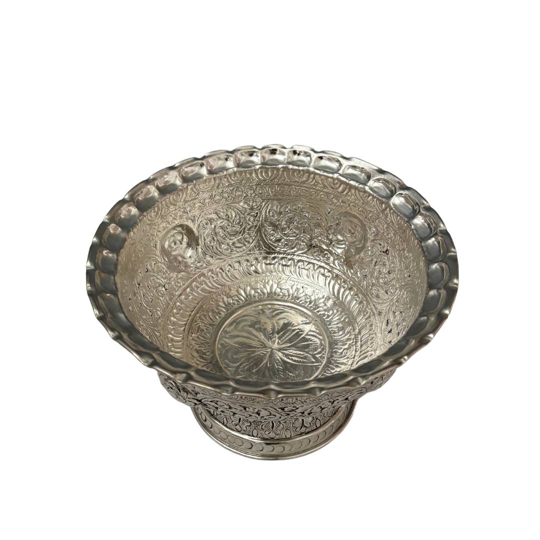 Urli Utsav German Silver Fruit Bowl