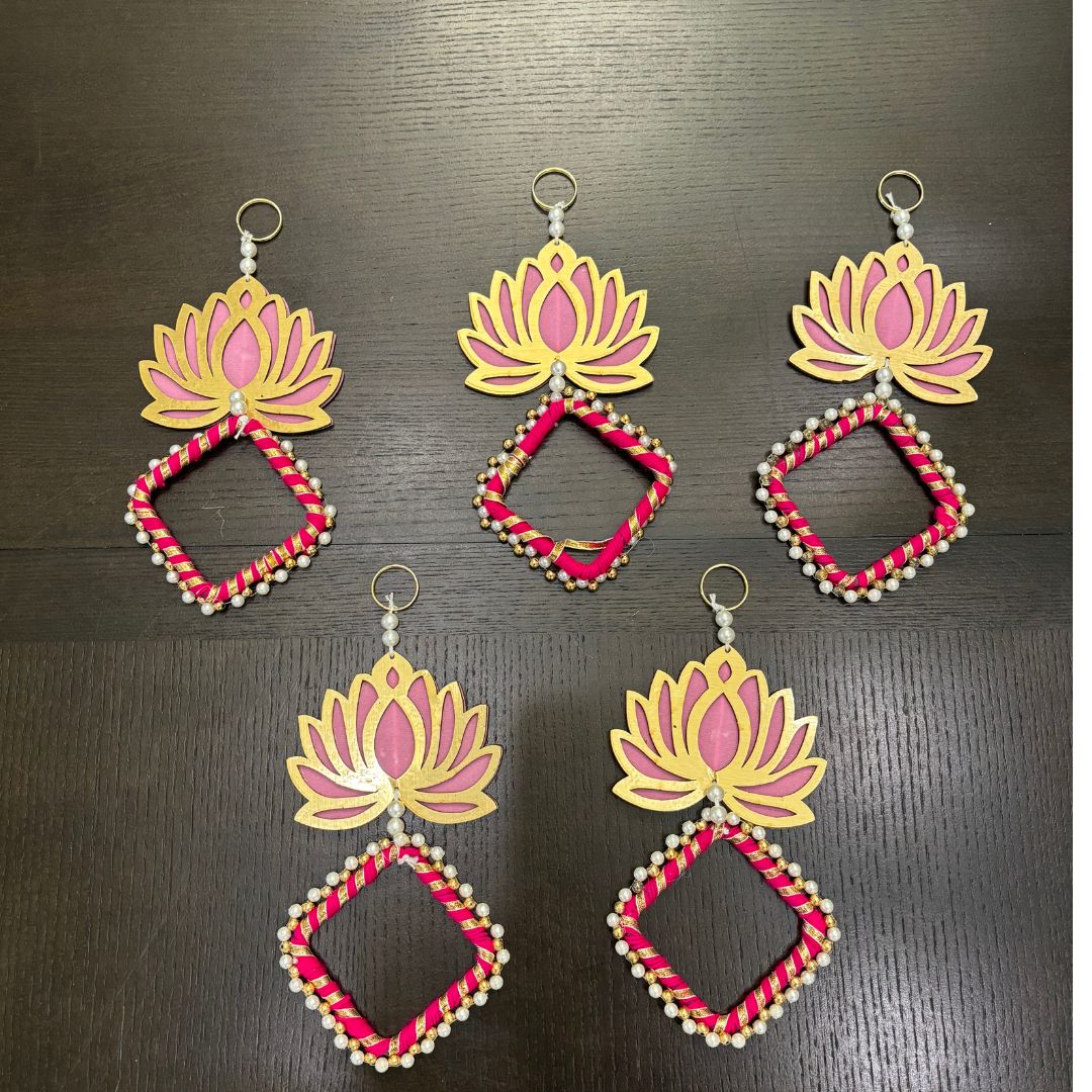 Lotus Ethnic Backdrop Hanging - Urli Utsav