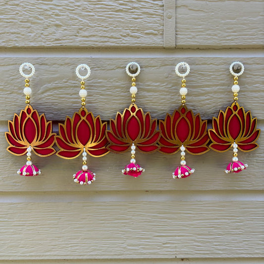 Lotus Backdrop Hanging Strings- Urli Utsav Decor