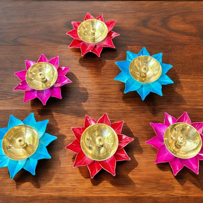 brass diwali diya - urli utsav