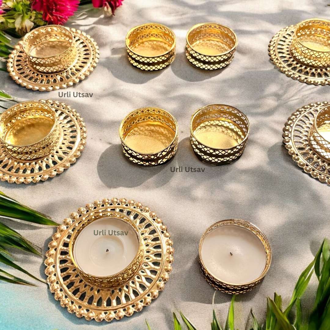 Basic T-Light Holder Set – 10 DIY Diwali Diyas for DIY Lovers