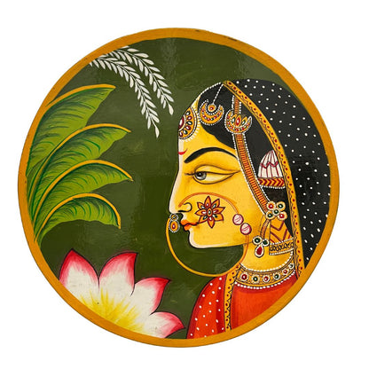 Urli Utsav Table Decor Handpainted Wooden Plate RajKumari