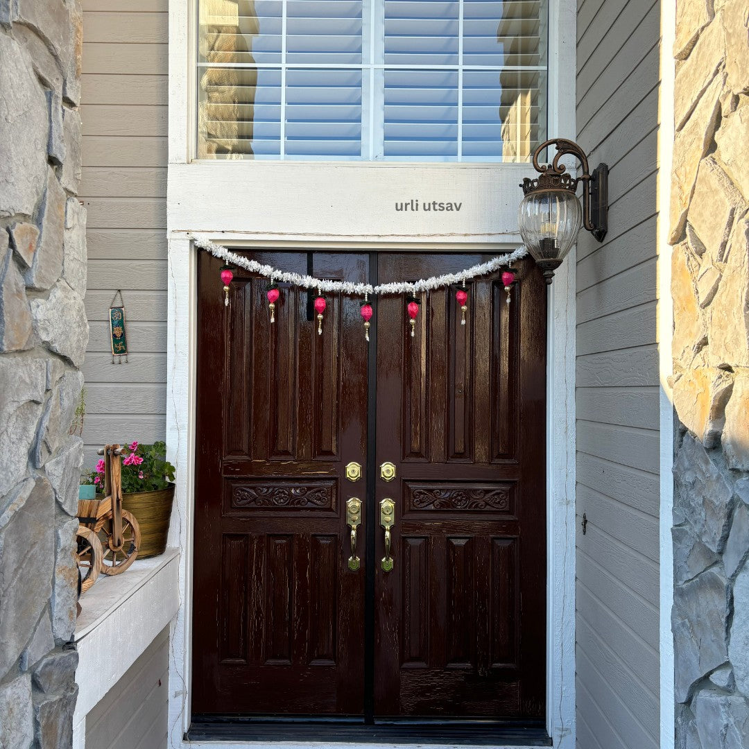 Jasmine & Lotus Bud Door Toran - Elegant Traditional Hanging