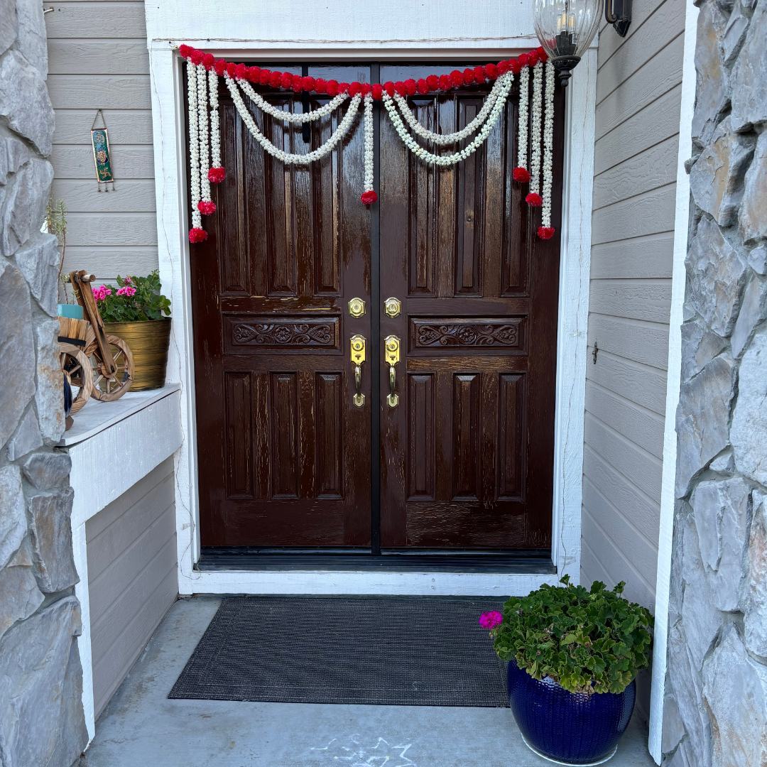 Vibrant Marigold & Mogra Toran – Bandhanwar Door Decoration