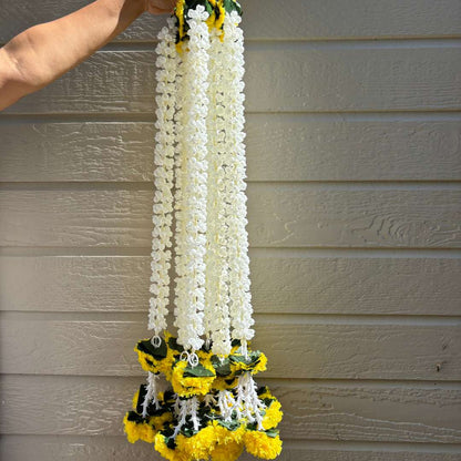 Artificial Indian Garlands: Mogra, Marigold, and Leaves