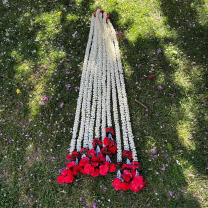 Artificial Indian Garlands: Mogra, Marigold, and Leaves