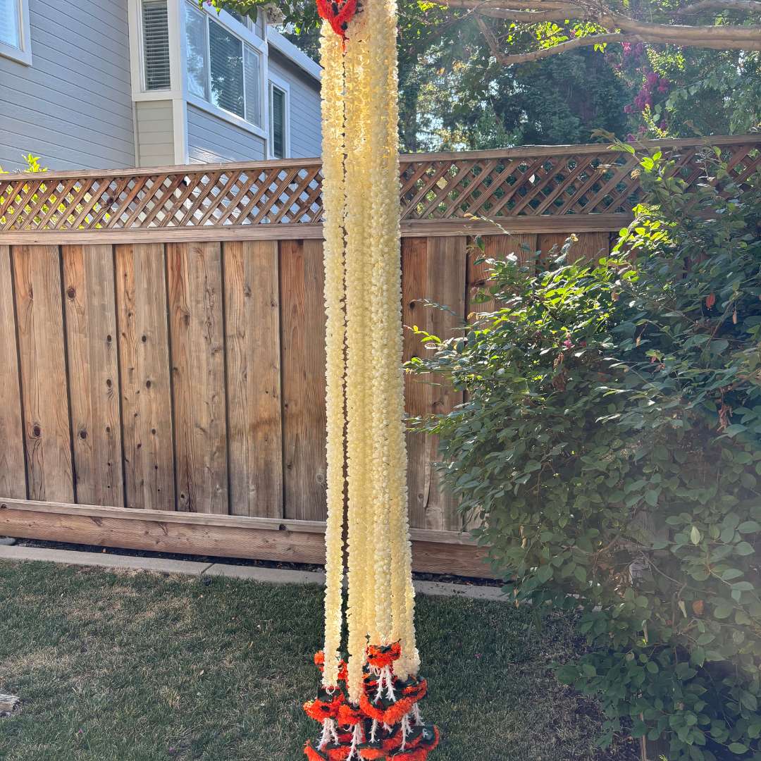 Artificial Indian Garlands: Mogra, Marigold, and Leaves