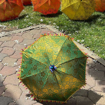 Cotton Umbrella - Indian Festive, Wedding Decor - Urli Utsav