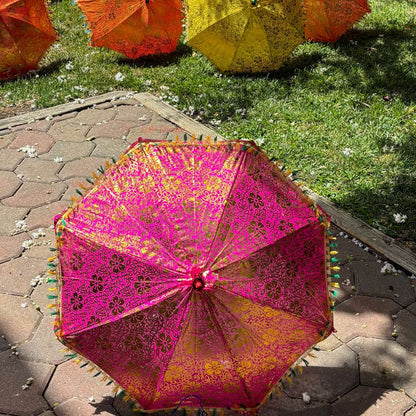 Cotton Umbrella - Indian Festive, Wedding Decor - Urli Utsav