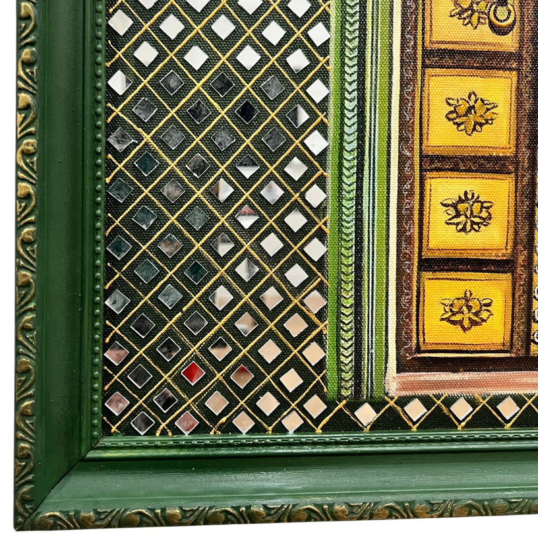 20x16 Inches Sakshi Khullar Jharokha Green