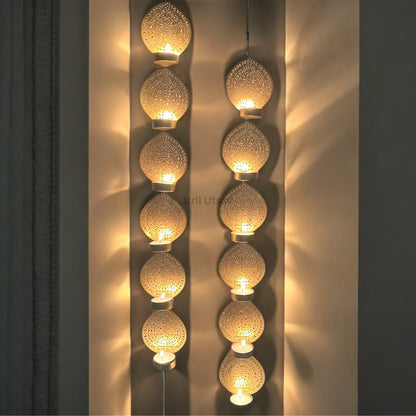 Wall Hanging T-light Holder Set - Diwali Decor