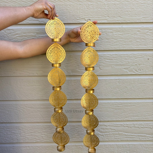 Wall Hanging T-light Holder Set - Diwali Decor