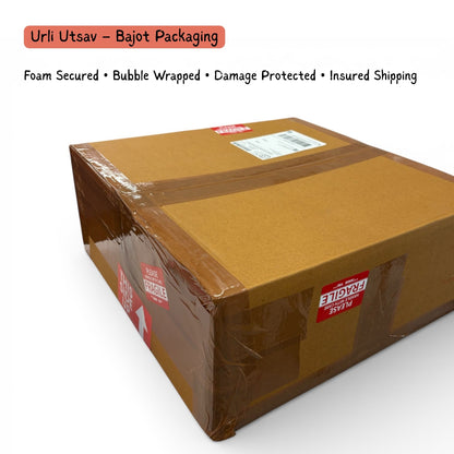 Urli Utsav Bajot packing box with foam protection and bubble wrapped secure delivery