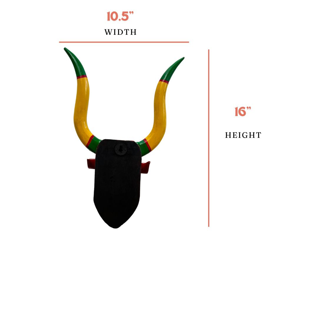 Urli Utsav Handpainted Bull Head - Specification