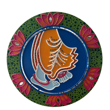 Urli Utsav Dancing Feet Lippan Wall Art