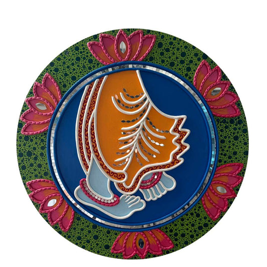 Urli Utsav Dancing Feet Lippan Wall Art