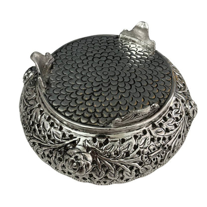 3-Inches Tall Fruit Bowl | Antique Silver