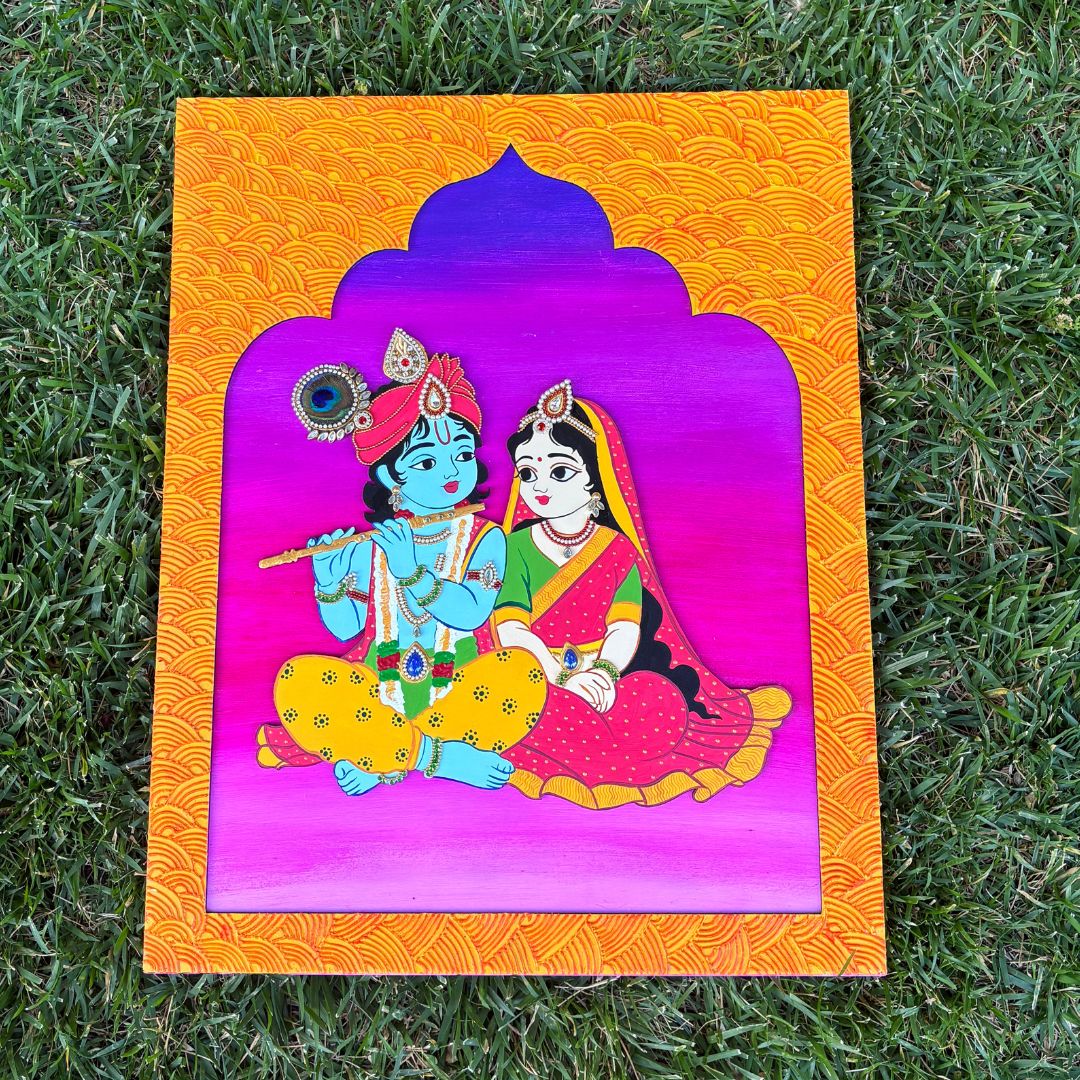 Urli Utsav Rajasthani Radha Krishna Jharokha