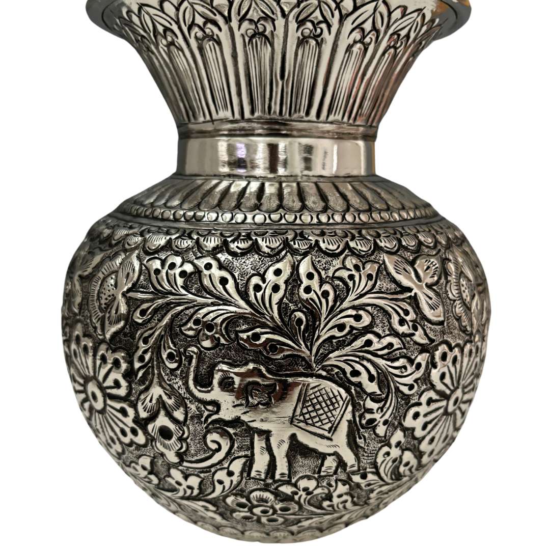 Urli Utsav German Silver Kalash