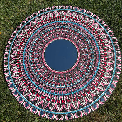 Urli Utsav 36 Inches Mandala Wall Art - Pink