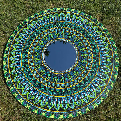 Urli Utsav 36 Inches Mandala Wall Art - Green