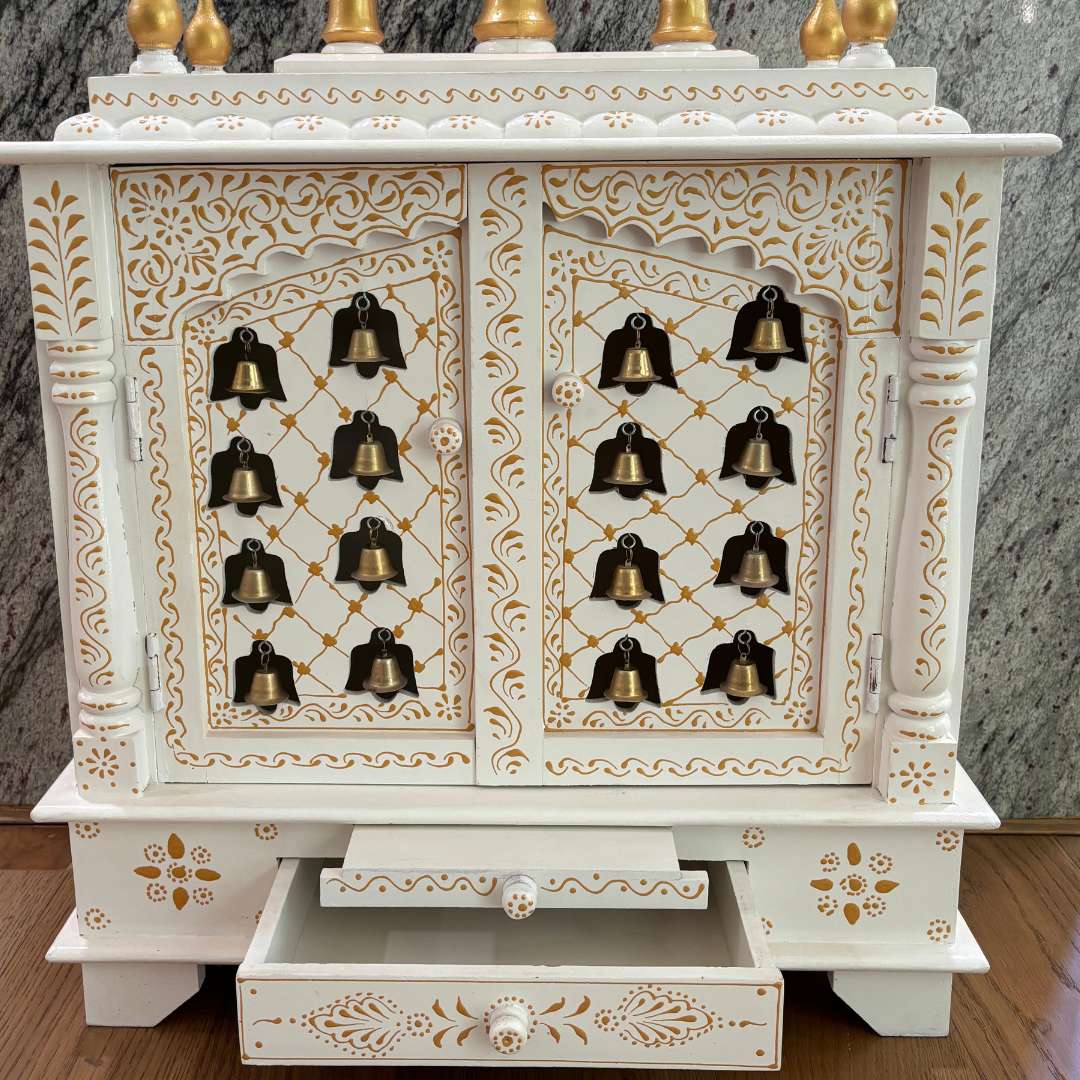 Urli Utsav Hand-painted Pooja Mandir