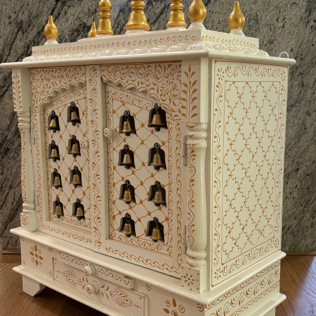 Urli Utsav Hand-painted Pooja Mandir