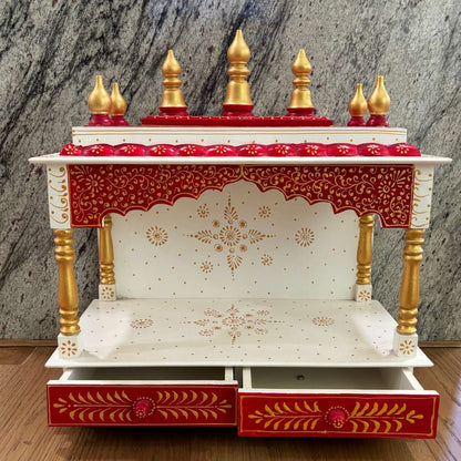 Urli Utsav Hand-painted Pooja Mandir