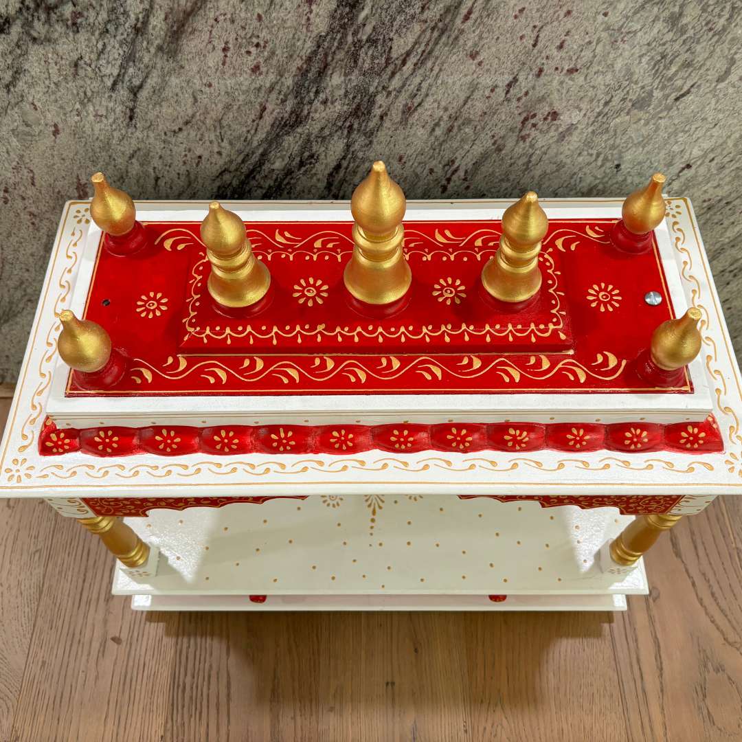 Urli Utsav Hand-painted Pooja Mandir